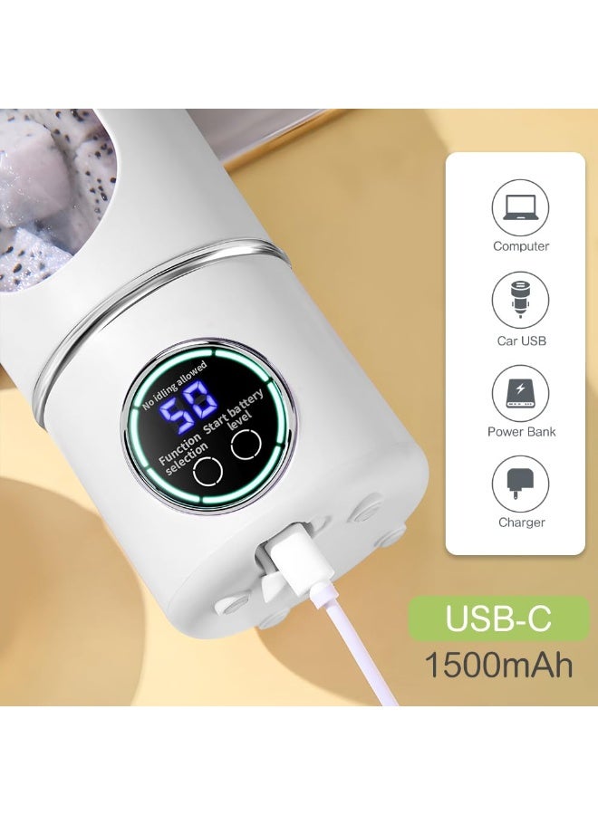 Gym & Travel Blender – 700ml USB-C Rechargeable Electric Blender for Protein Shakes, Smoothies & Juices with Leak-Proof Lid | Home & Office Use - Image 5